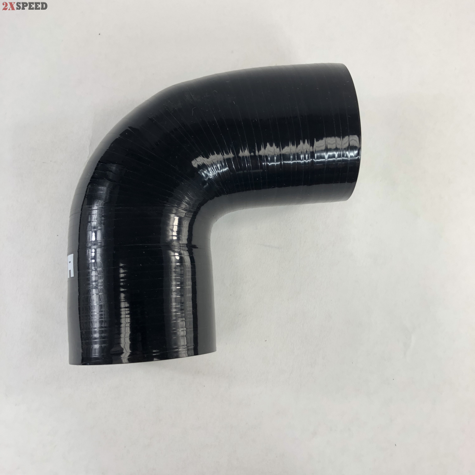 EMUSA 2.25" Black 90 Degree Silicone hose Coupler 4 layer polyester high
