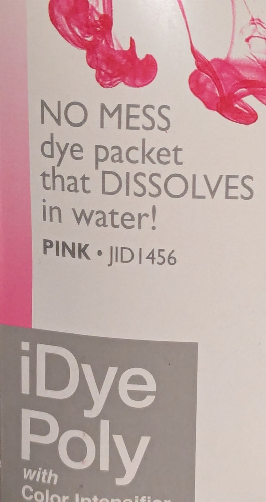 2 Packets, IDye Fabric Dye Pink