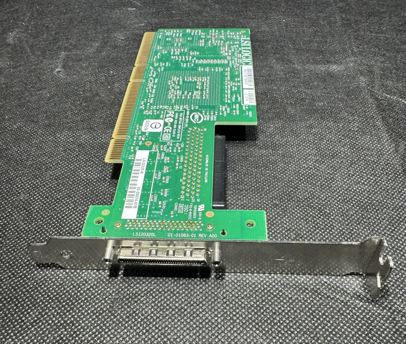 LSI LSI20320-R PCI-X Single Channel Ultra-320 SCSI 133MHz RAID Card, Std Bracket