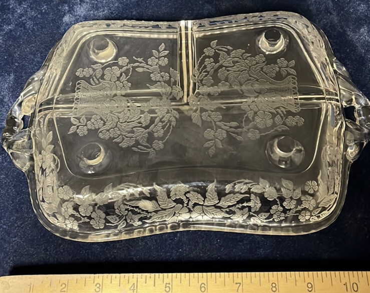 VTG Glass Divided Tray