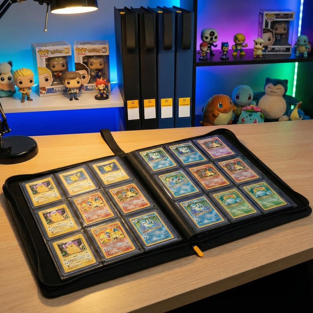 Toploader Binder for 252 Cards | 20 Included | 9-Pocket Storage Solution