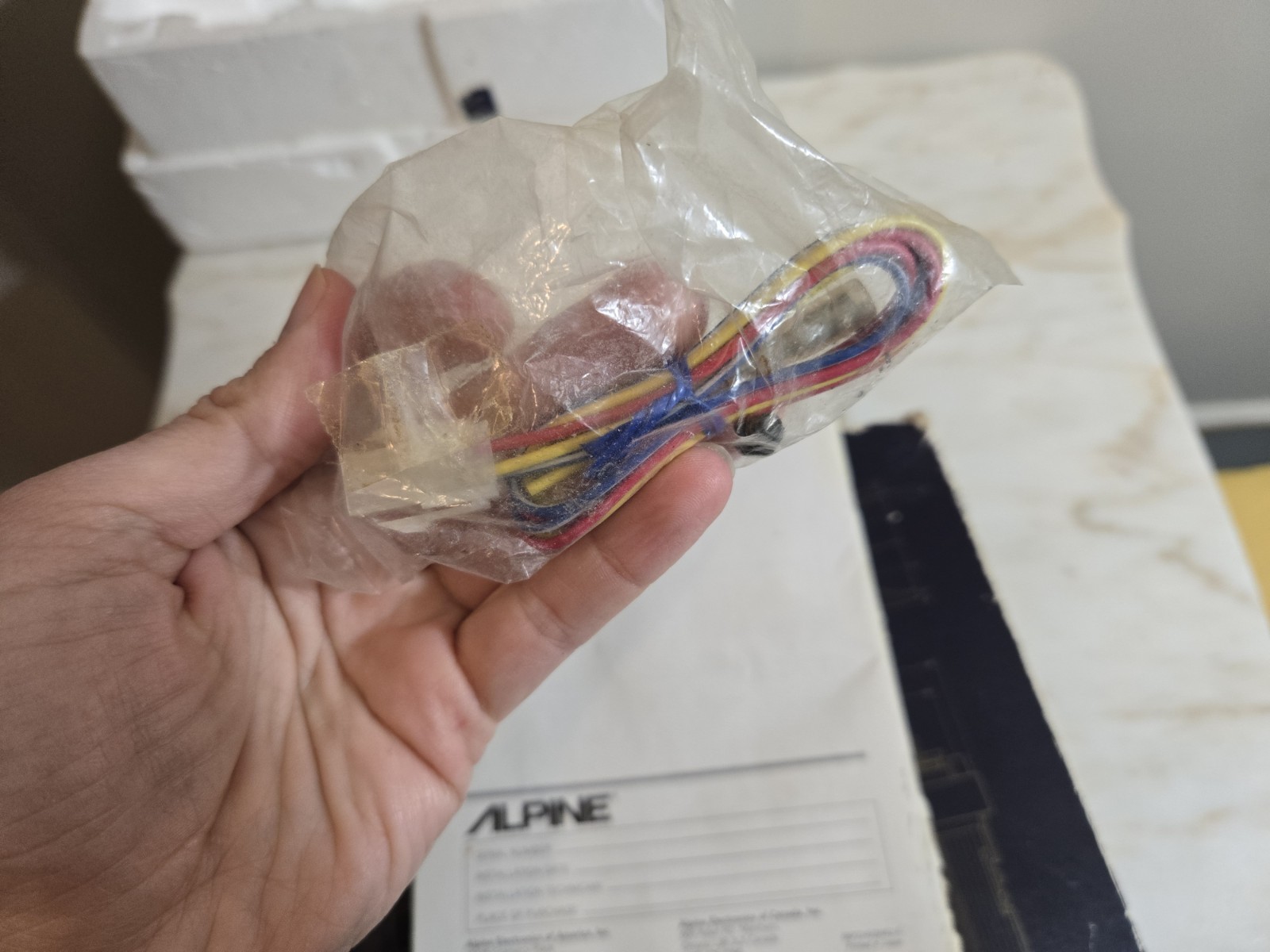 Vintage Rare Alpine 7618 AM FM Cassette Player Tuner Stereo -COMPLETE- UNTESTED