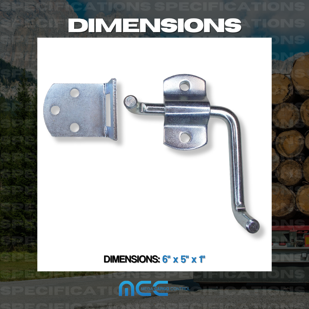 8 Pack Straight Side Gate Stake Bed Latch Bracket Set for Utility Trailer Sheds