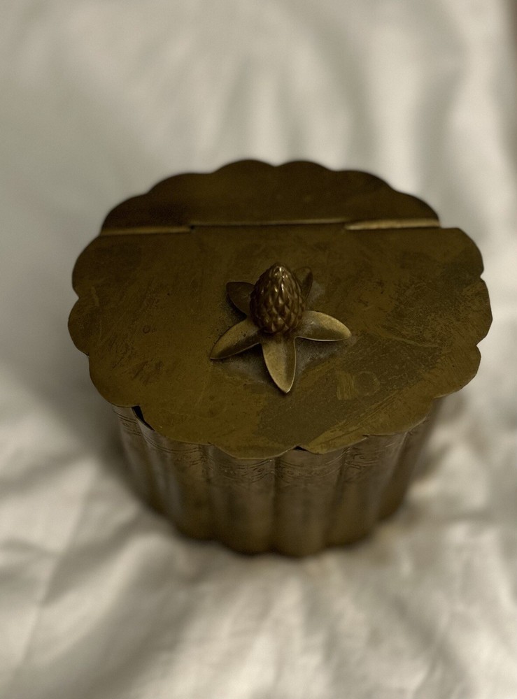 Antique Brass Tea Caddy