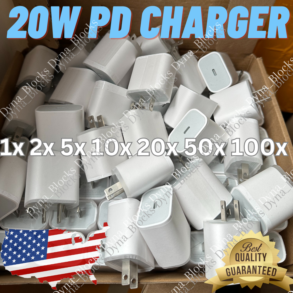 20W USB Type C Power Adapter Fast Charger Cube Block For iPhone iPad Android Lot