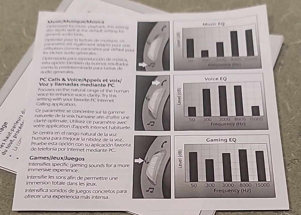 Logitech ClearChat Pro USB Manual Only