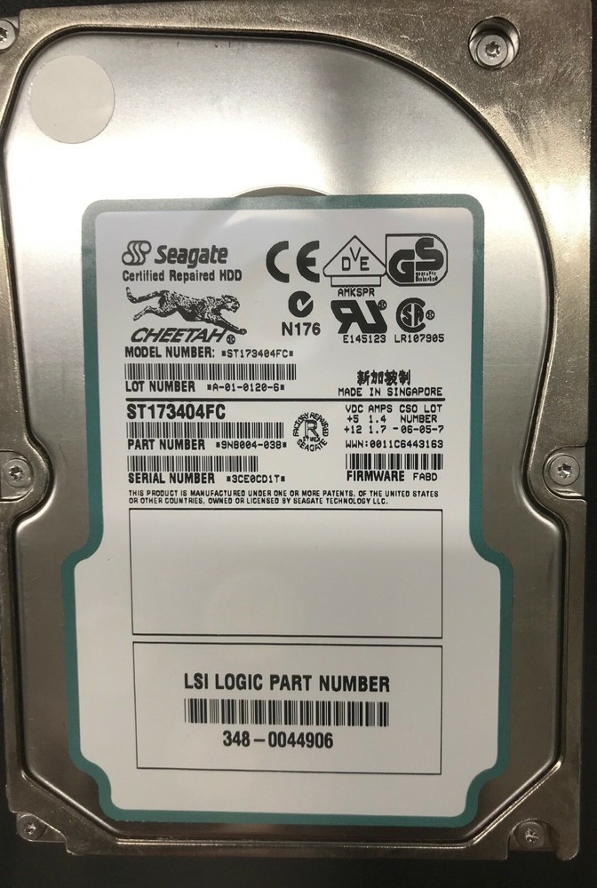 Seagate Cheetah  ST173404FC 73GB Hard Disk Drive