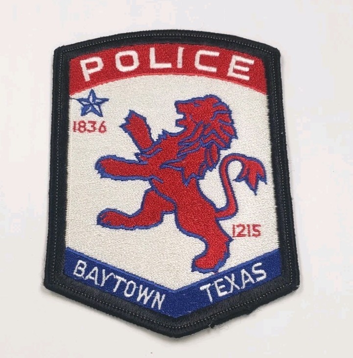 Baytown Texas Police Shoulder Patch