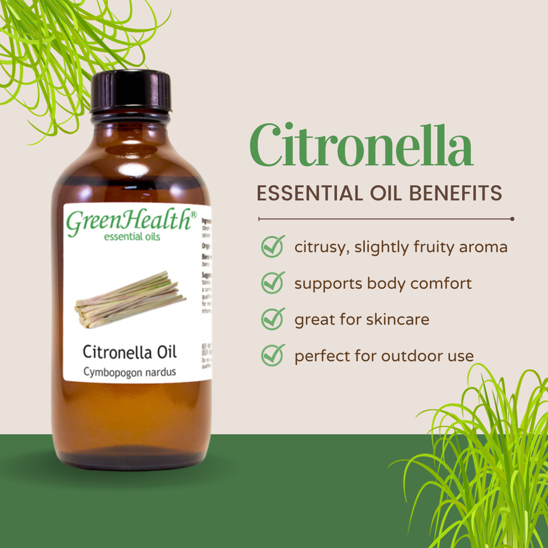 Bulk 16 fl oz Citronella Essential Oil (100% Pure & Natural) in Aluminum Bottle