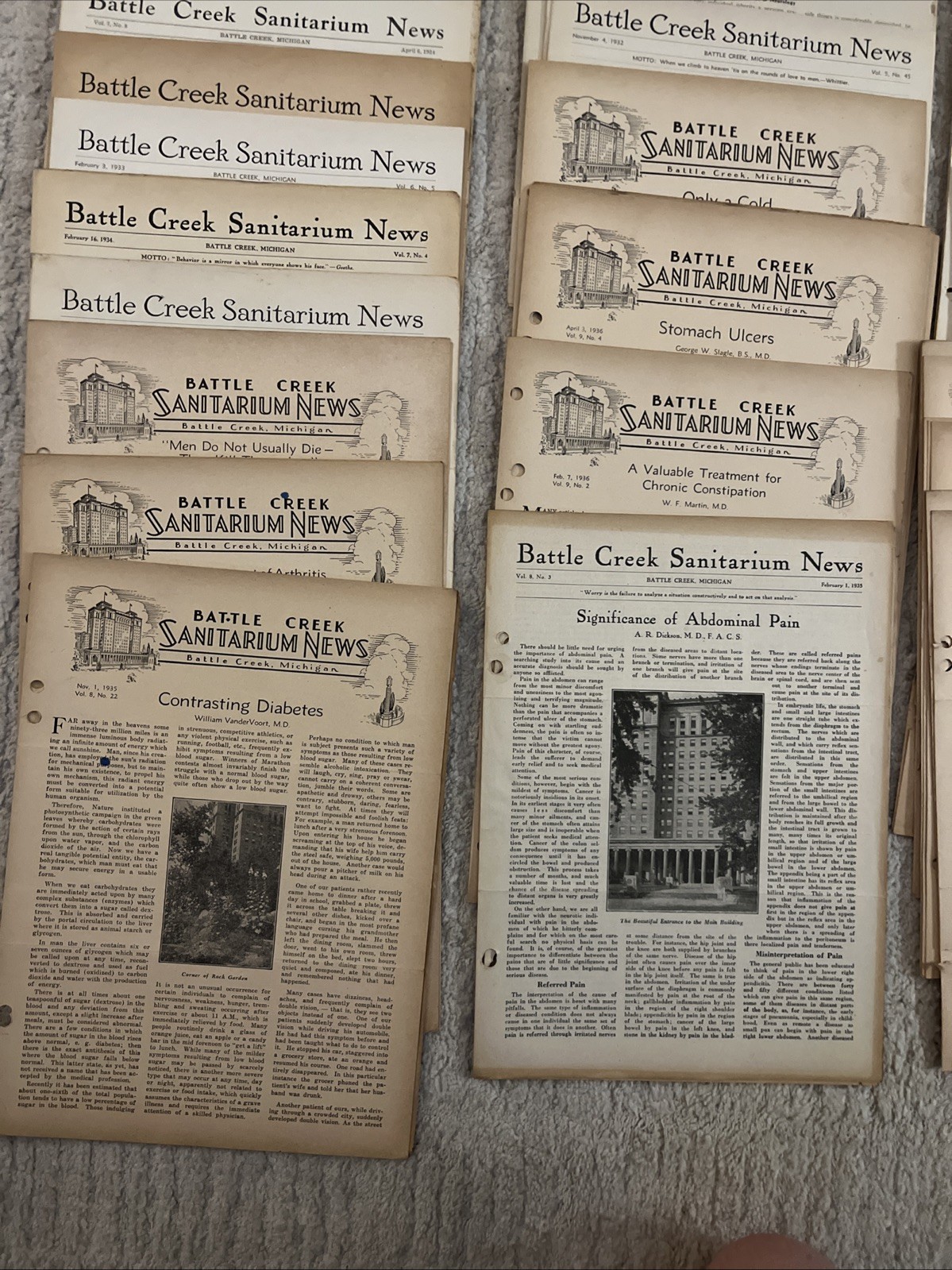 Battle Creek Sanitarium Newsletters