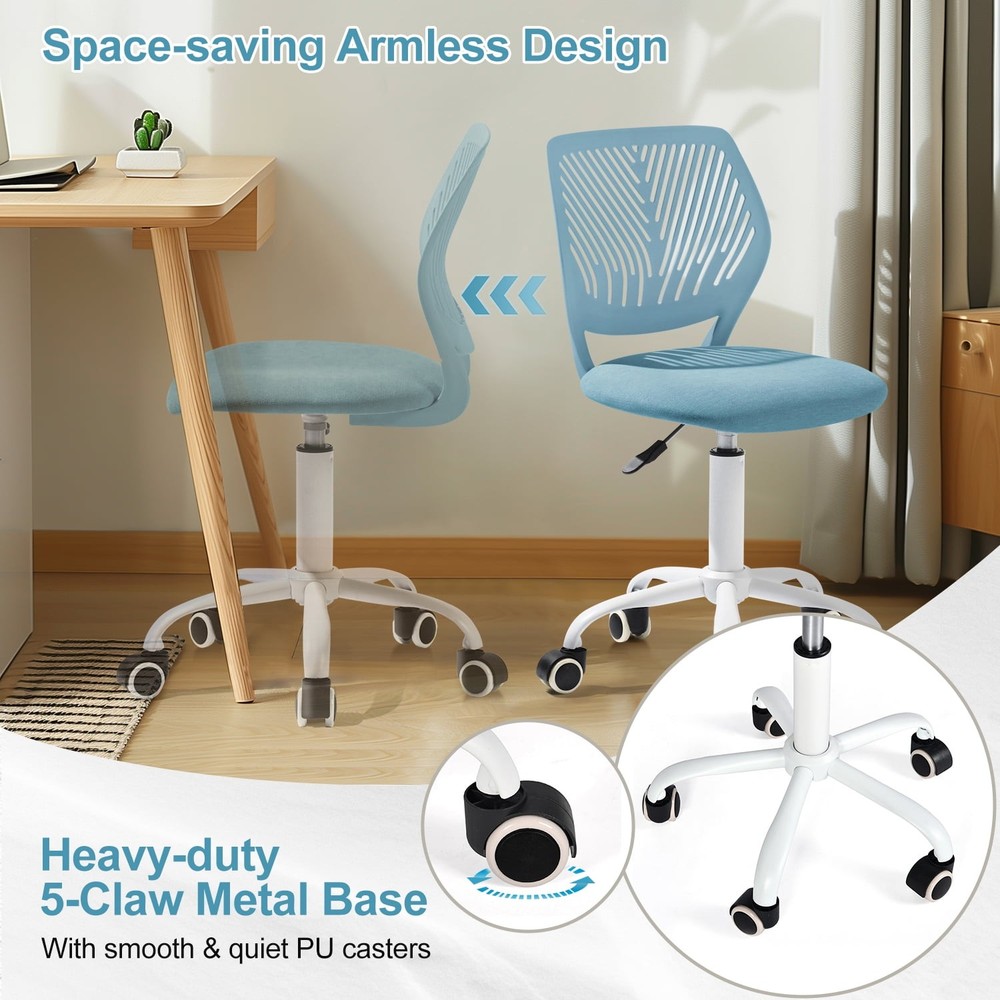 Kids Desk Chair Height Adjustable Small Study Computer Task Chair Student