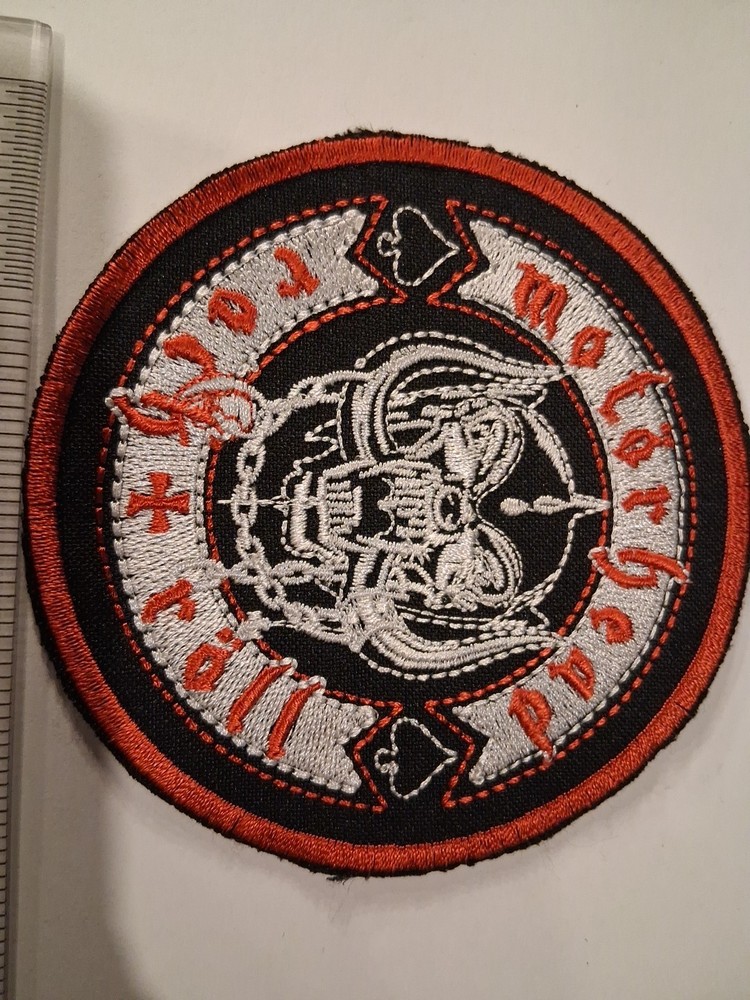 Motorhead Rock N Roll Circular Shape Embroidered Patch Sew On