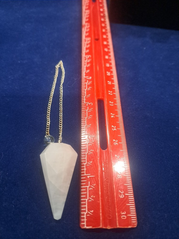 Rose Quartz dowsing crystal pendulum