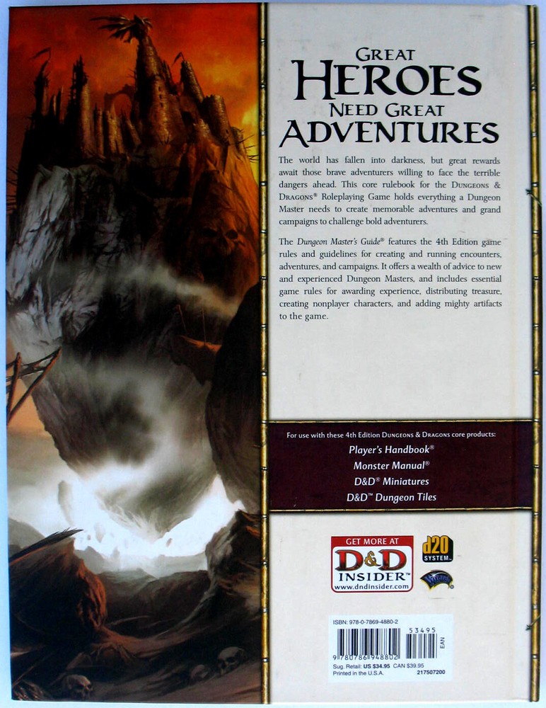 Dungeons & Dragons - Dungeon Master's Guide - 2008 - Core Rules - 4th Ed