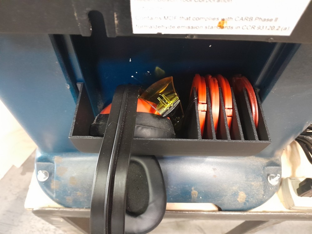 bosch router table ra1181 organizer and 2 insert rings