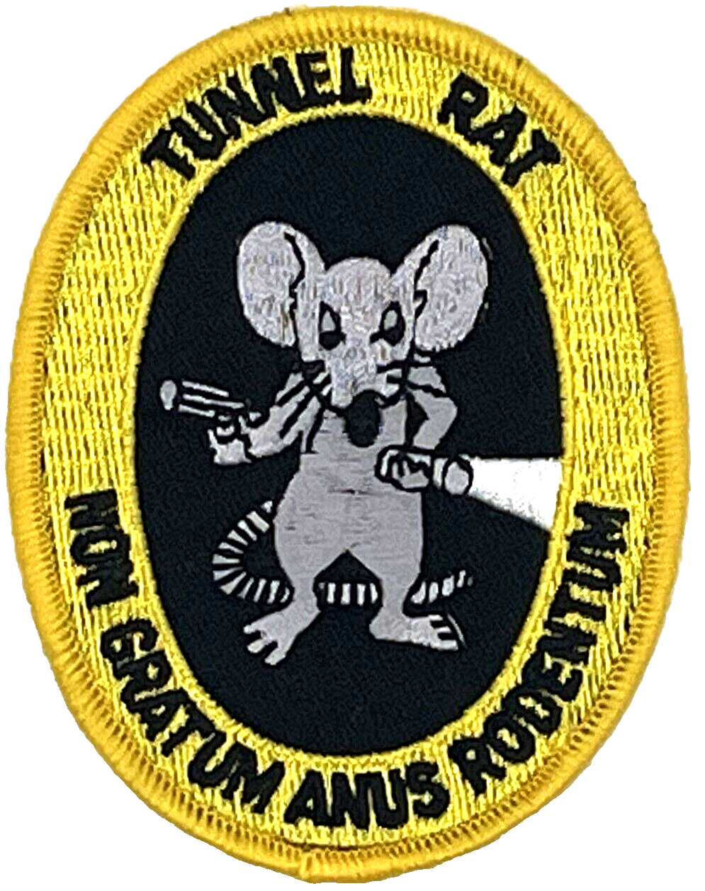 Vietnam Tunnel Rat Military Applique Iron-On Patch EE-196