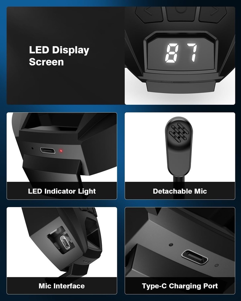 Wireless Bluetooth 5.4 Adapter for Walker's Earmuffs, Portable Receiver for W...