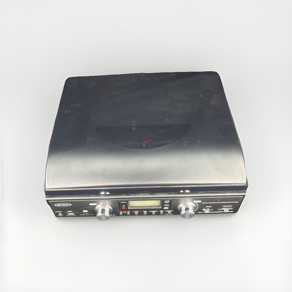 JENSEN JTA-460 3-Speed Stereo Turntable with MP3 Encoding System