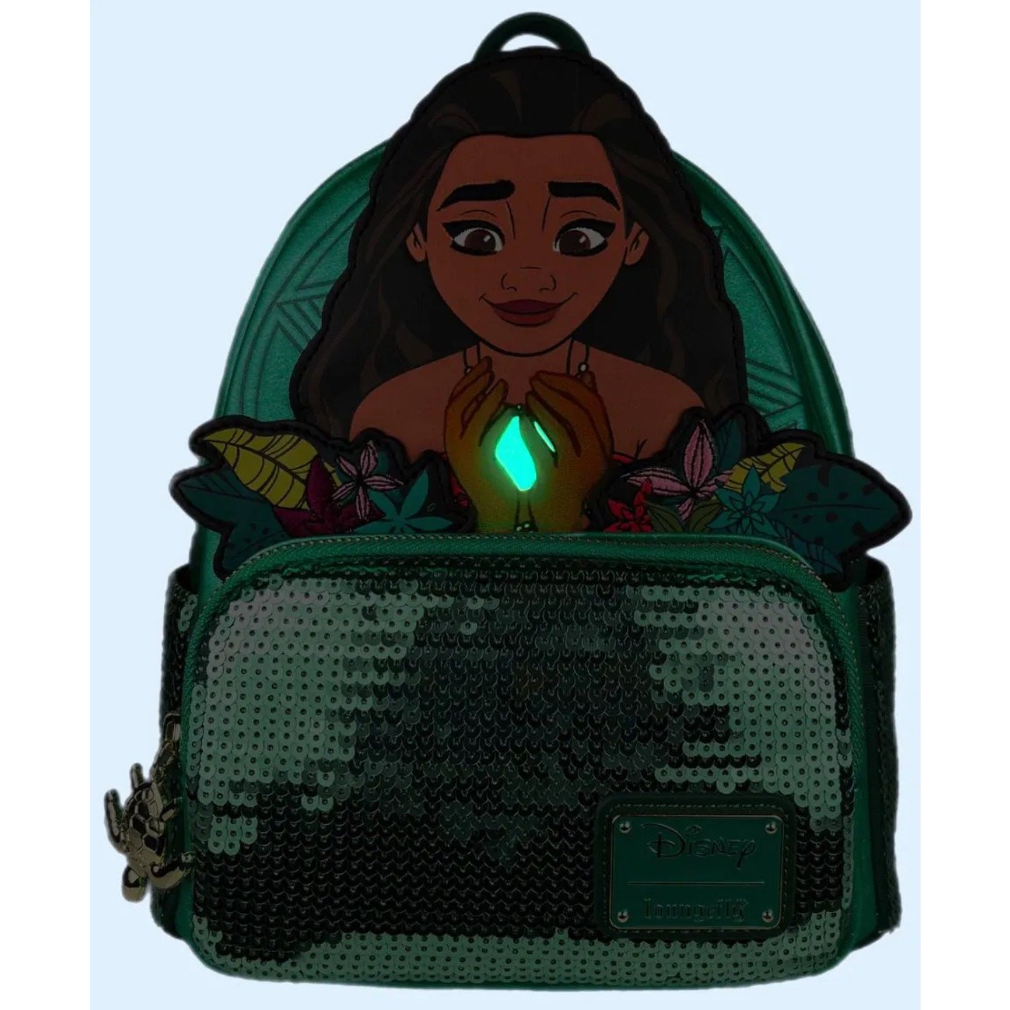 Moana Heart of Te Fiti Sequins Loungefly Mini Backpack EXCLUSIVE