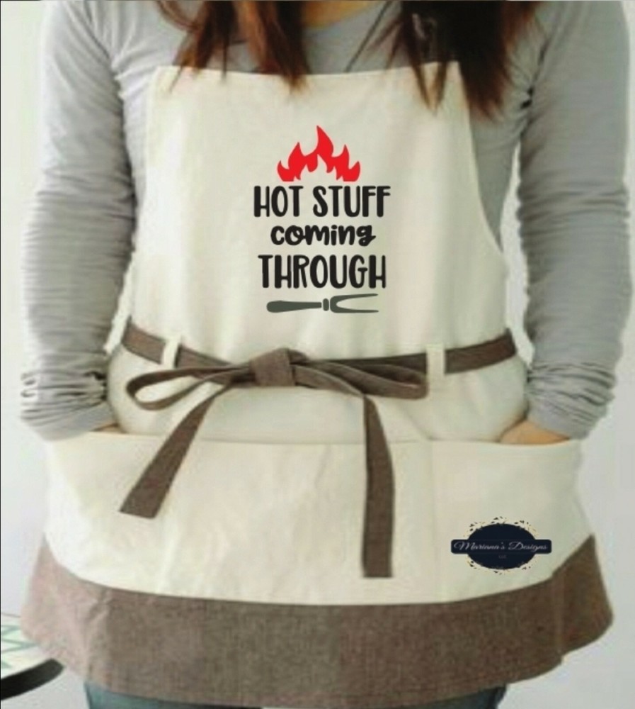 Apron for kitchen, garden and arts - personalized design, 3 pockets