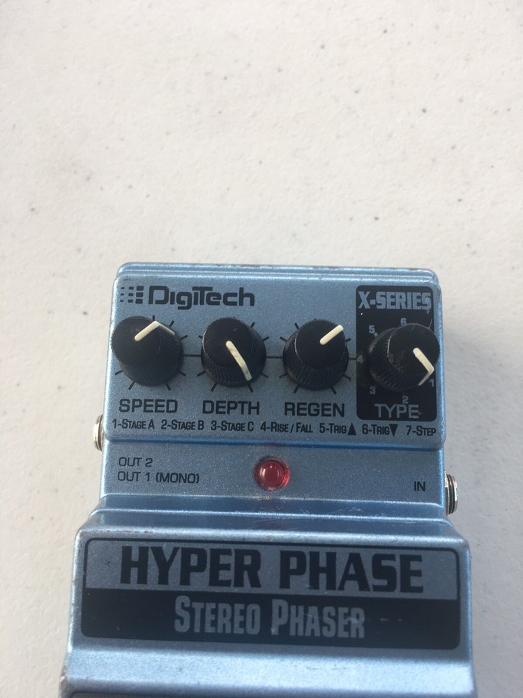 Digitech XHP X-Series Hyper Phase Stereo Phaser 7-Modes Guitar Effect Pedal