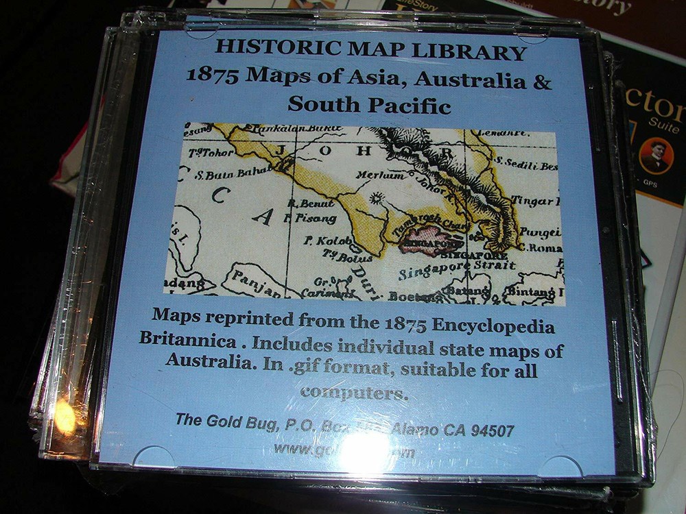 9 Historic Map Library CDs by Gold Bug Free Shipping