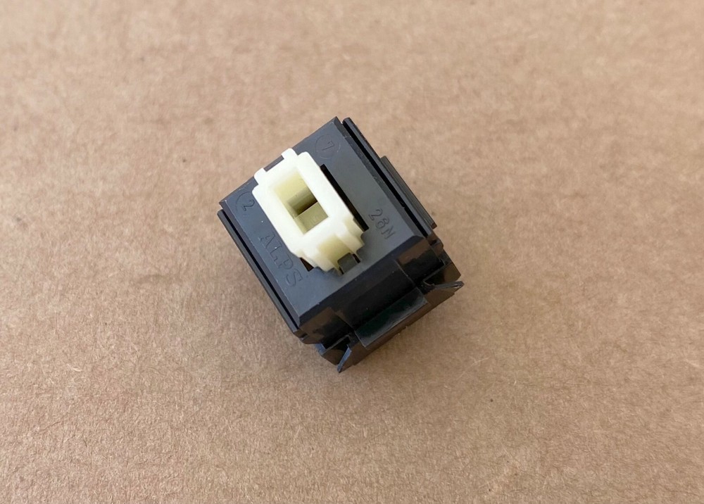 1x Cream Dampened TACTILE ALPS Replacement Keyboard Switch TESTED WORKING