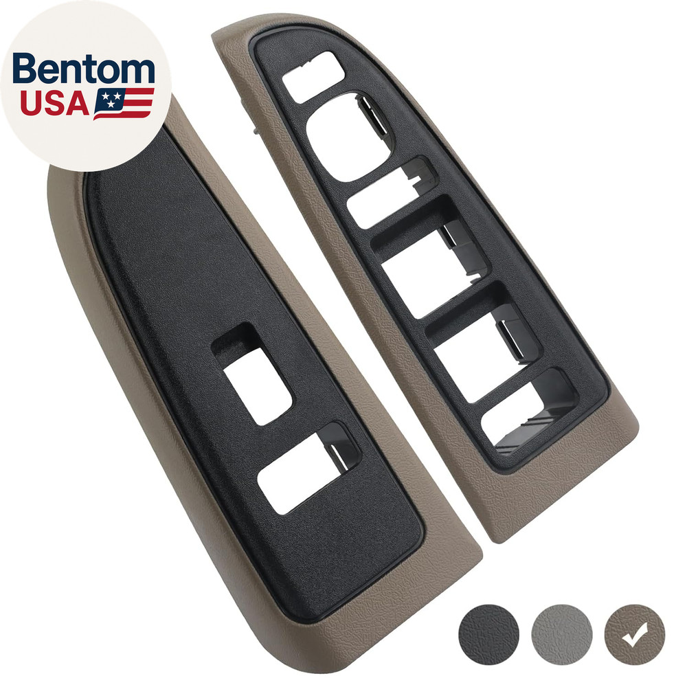 Window Switch Bezel Cover Tan Compatible with Chevy Chevrolet Avalanche Silverad