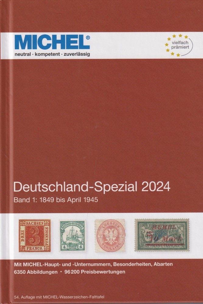 Michel Germany Special Volume 1 2024, until April 1945 NEW