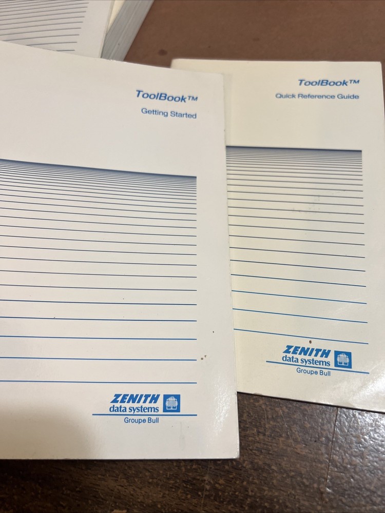 Zenith Z-386 Manual Guide Toolbox Data Systems Ms-dos Shell Lot 1990