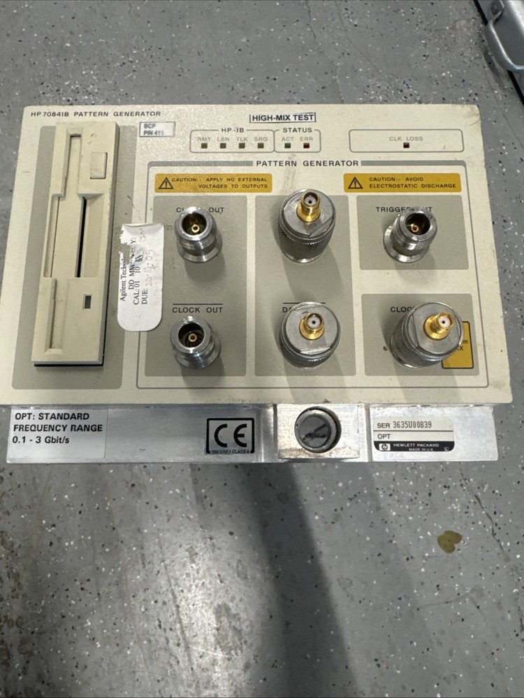 As Is- HP 70841B Pattern Generator/s Hewlett-Packard 15dBm Max HP-IB