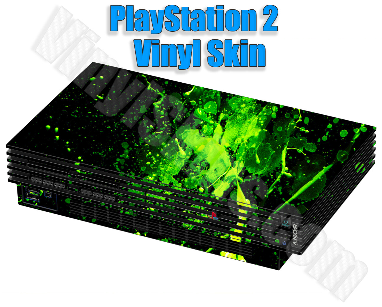 Any Custom Vinyl Skin / Decal Design for the PlayStation 2 Console -Free US Ship
