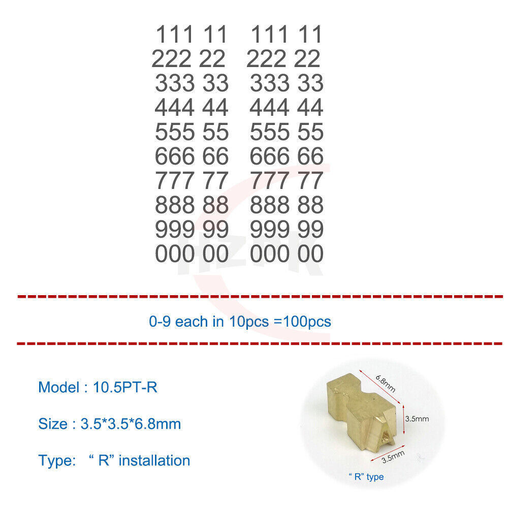 Letter Holder for Batch Coding Machine DK1100/DS1108 Solid Ink Character/Letter