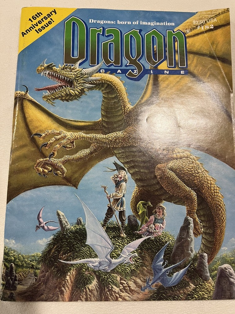 TSR Dragon Magazine # 182 Great Condition