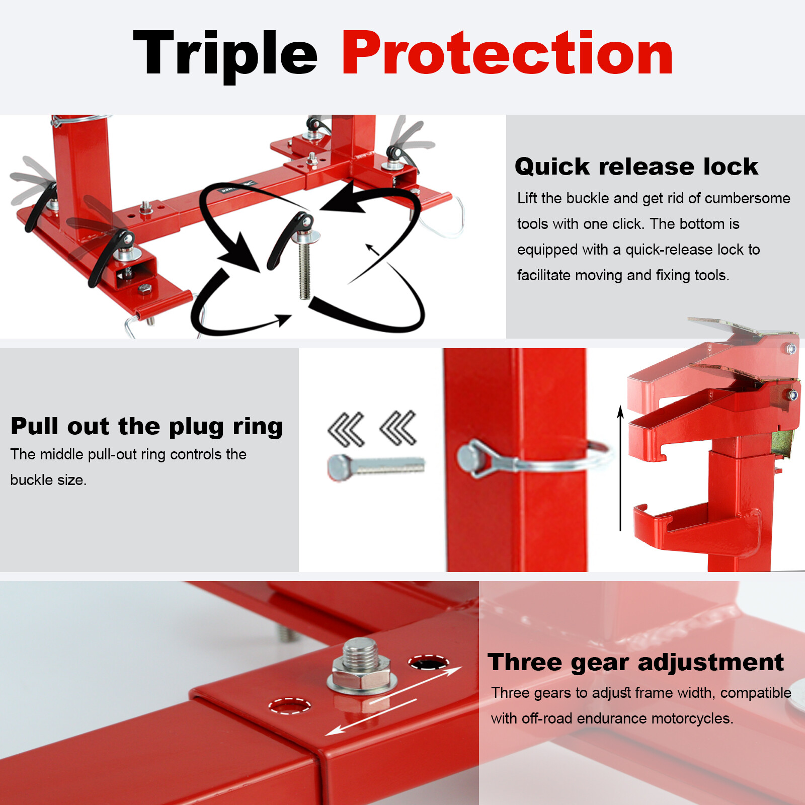 125CC-500CC Quickload Transport System Stand Fit For Motocross And Enduro Bikes