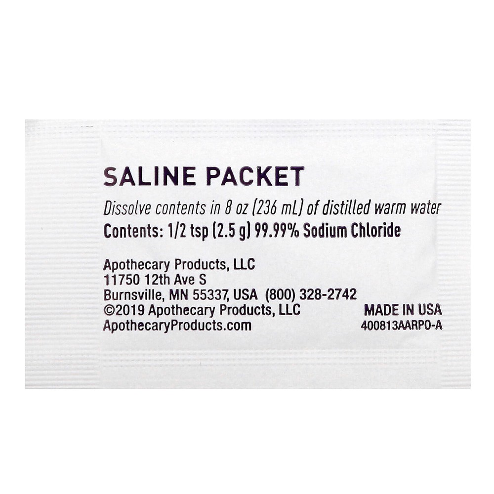 Self-Care, Saline Packets, 100 Packets