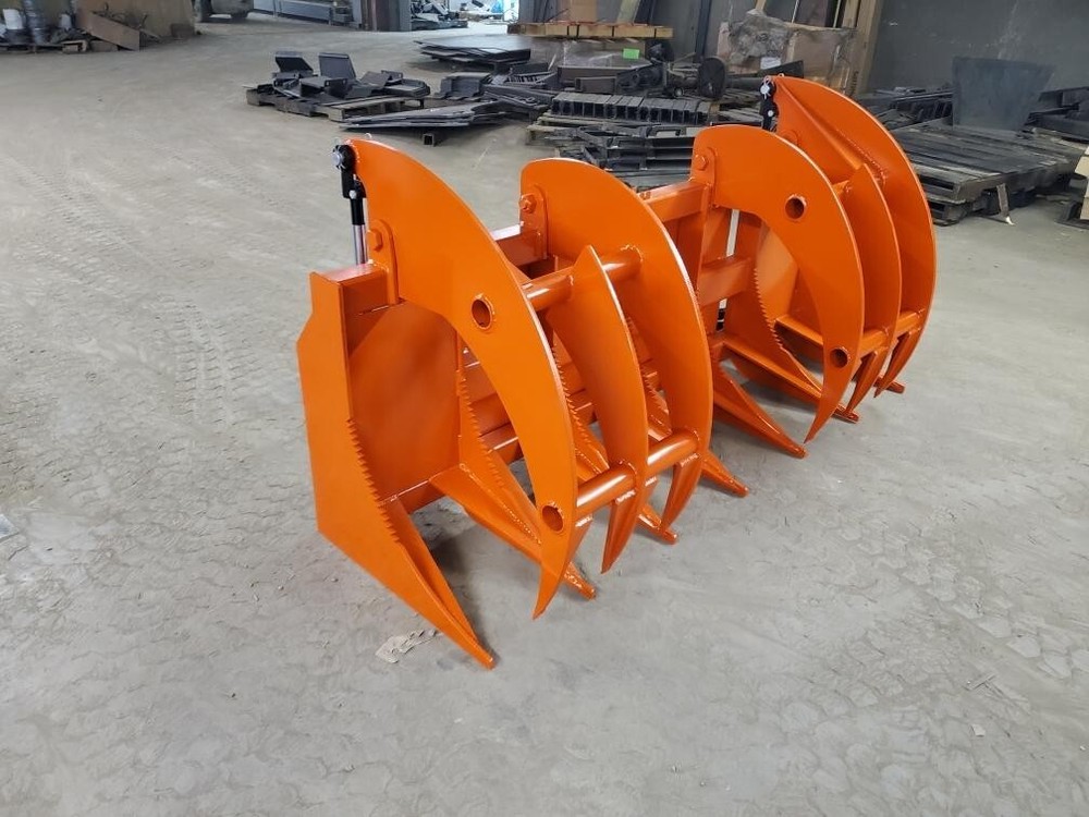 72" Brush Root Rake Grapple Attachment Skid Steer Tractor Quick Attach