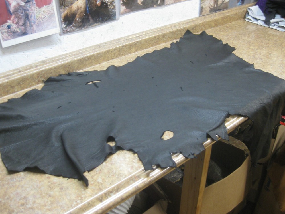 Black Top Grain Deer Leather # 0013563 ROW PP