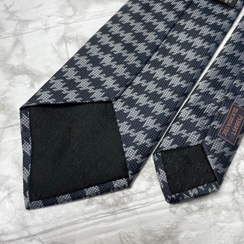 HERMES Tie All over Pattern Silk
