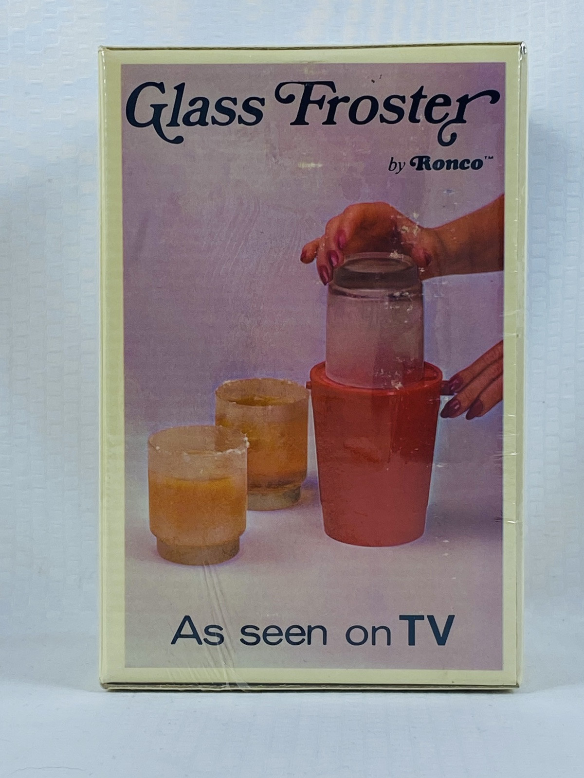 1975 VTG Glass Froster by Ronco Retro Collectible Barware NOS NEW and SEALED
