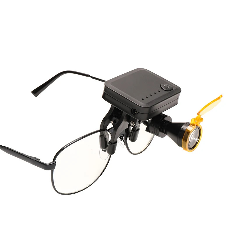 Wireless 5W Dental LED Headlight with Optical Filter for Binocular Loupes