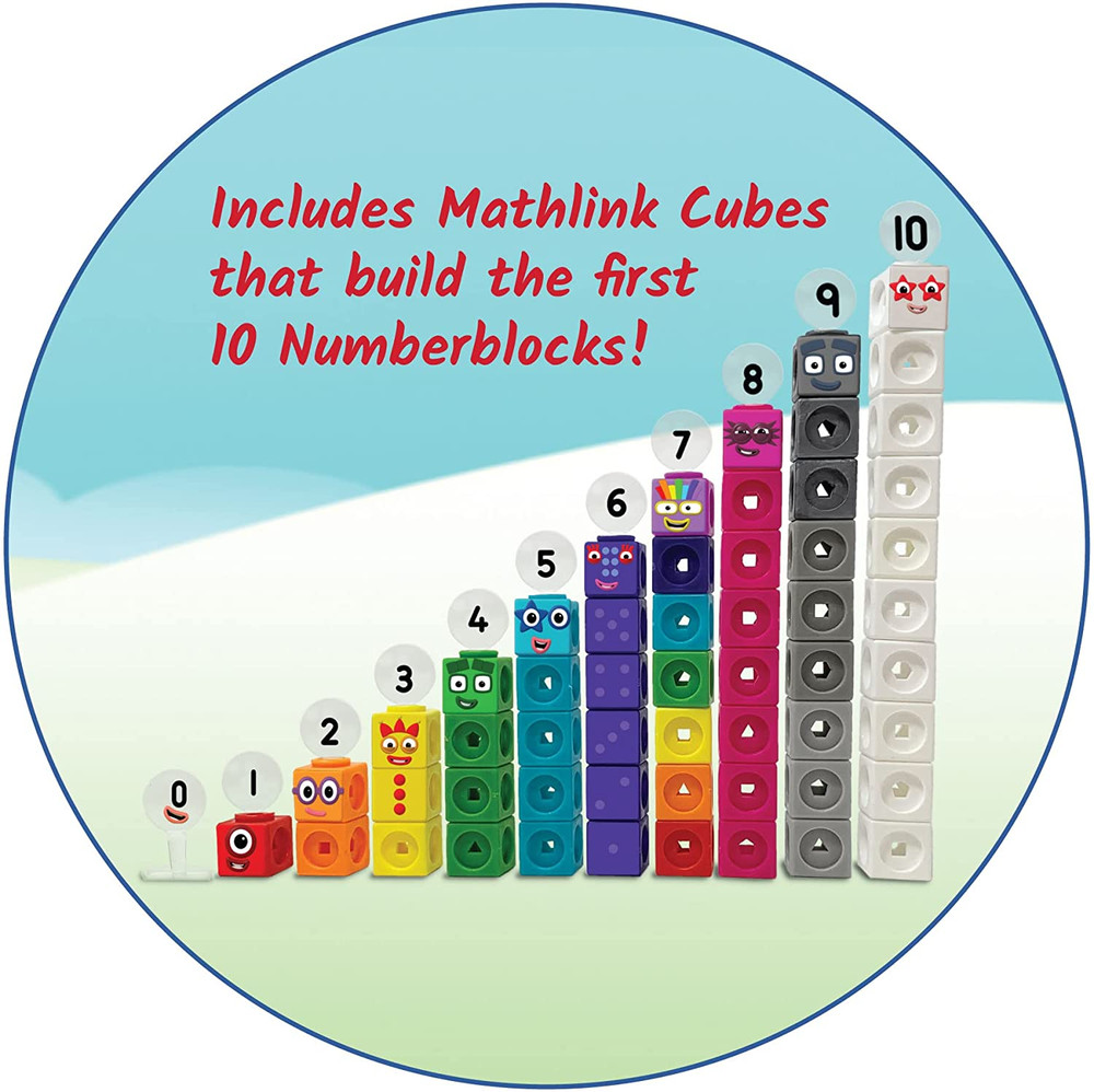 MathLink Cubes Numberblocks 1-10 Set – 30 Preschool Learning Activities