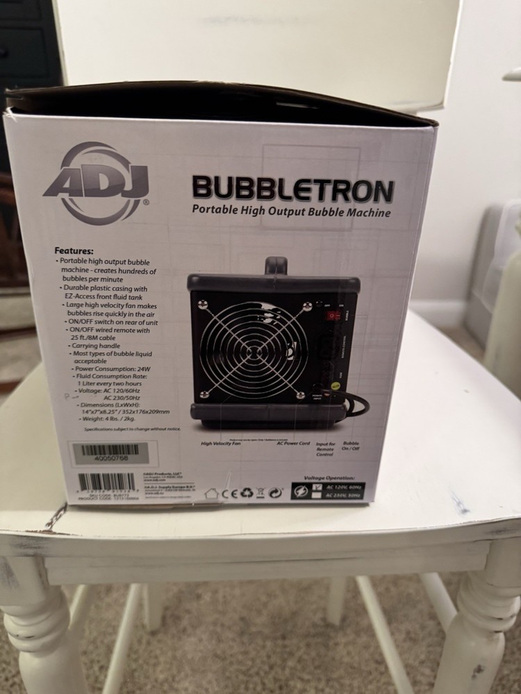 American DJ Bubbletron | High-Output Portable Bubble Machine