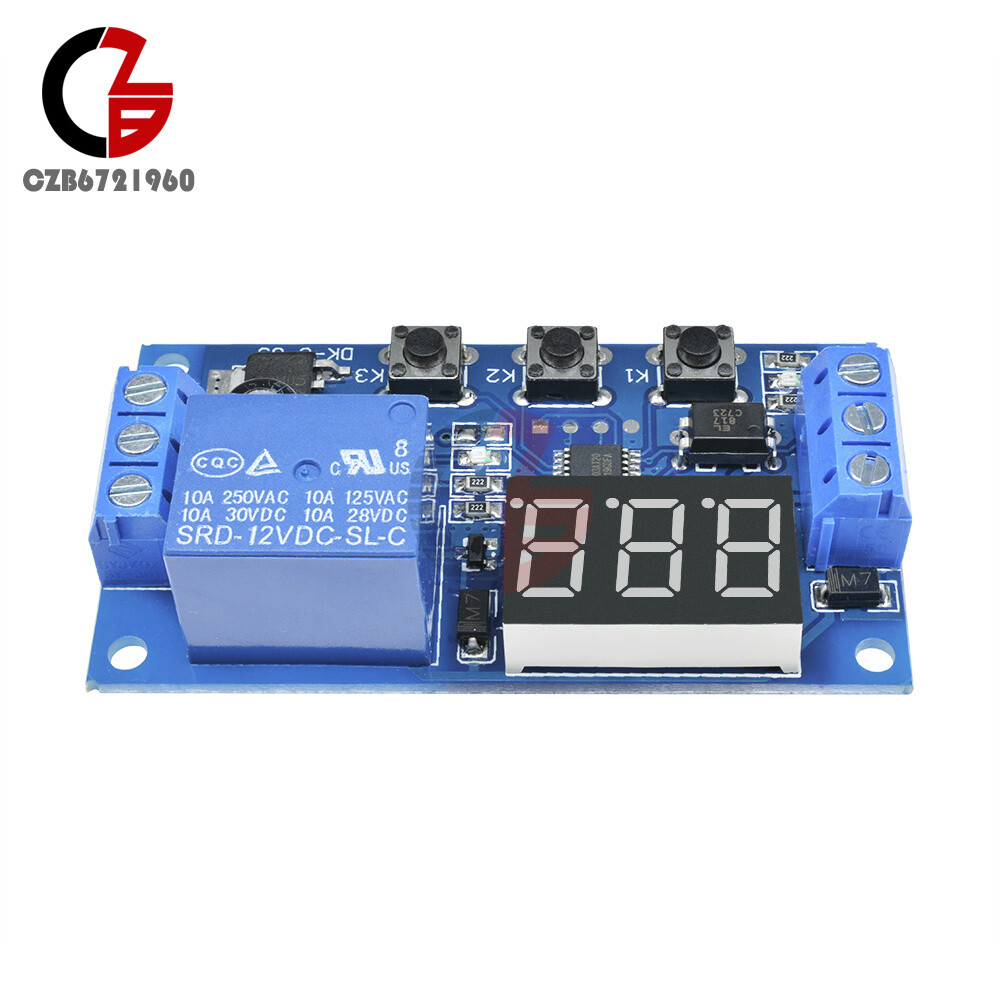DDC-331 Digital DC12V LED Display Delay Time Timer Relay Module Control Switch