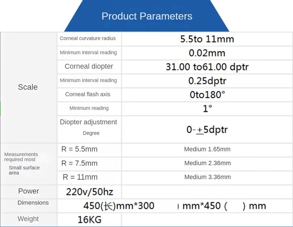 BL-8001 Keratometer Optical Examination Instrument Optical Optometry Equipment
