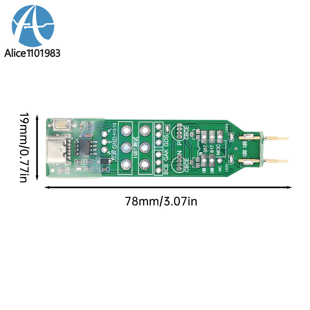 Multi-functional Light-emitting Electronic Tester Triode MOS IGBT Repair Tester