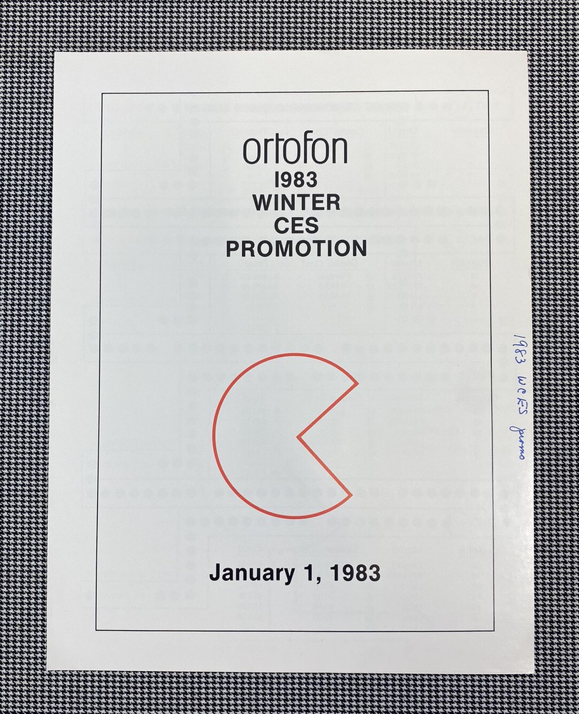 ORTOFON 1983 WINTER CES PROMOTION (PAC-MAN THEME) J0872