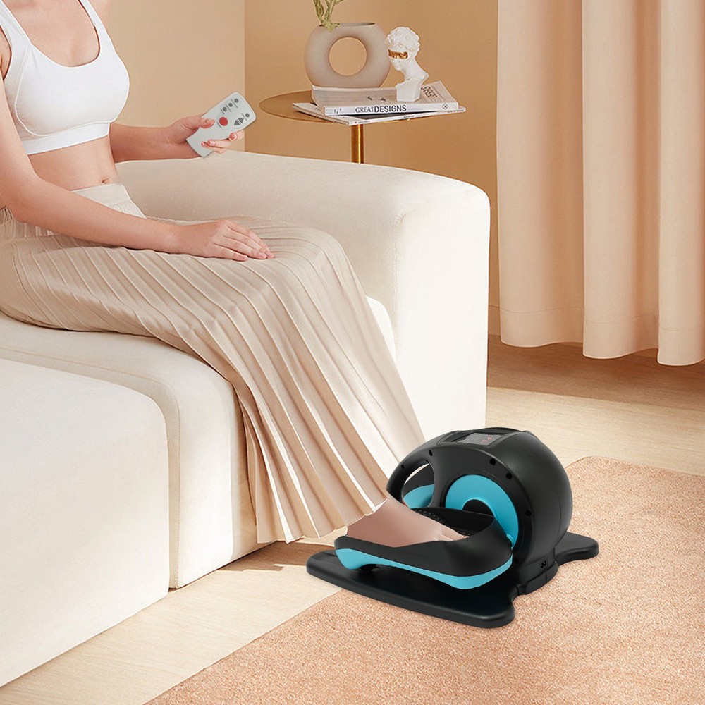 Electric Elliptical Trainer for Home Use - Compact Under Desk Leg Exerciser