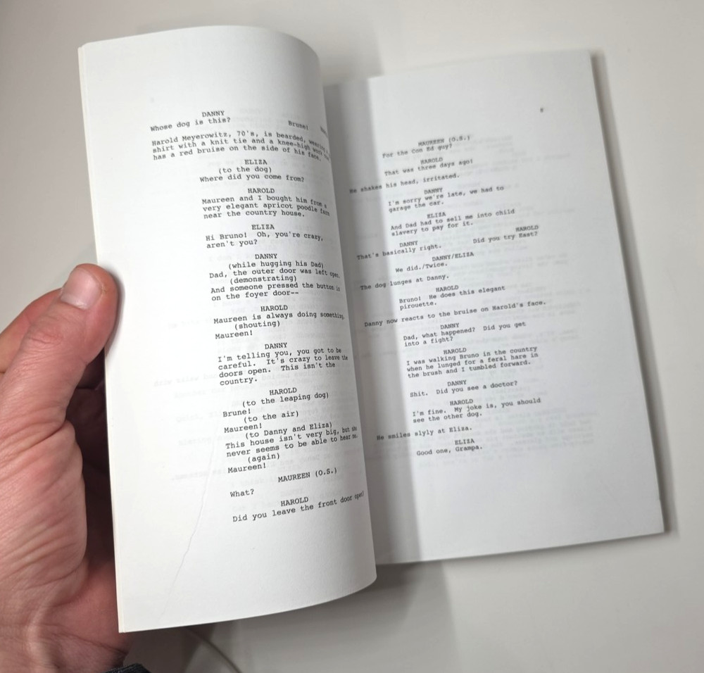 THE MEYEROWITZ STORIES Film Script DUSTIN HOFFMAN1st Appearance in Book Form