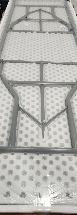 Lancaster Table & Seating 30" x 96" Heavy-Duty Granite Plastic Folding Table